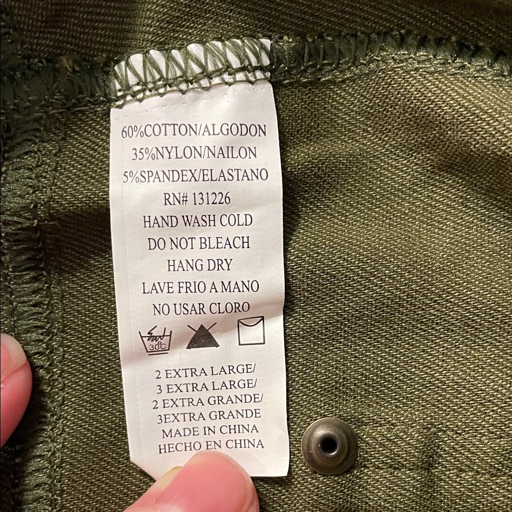 Kathy NWT size XL Olive pull on Pants - Picture 6 of 7